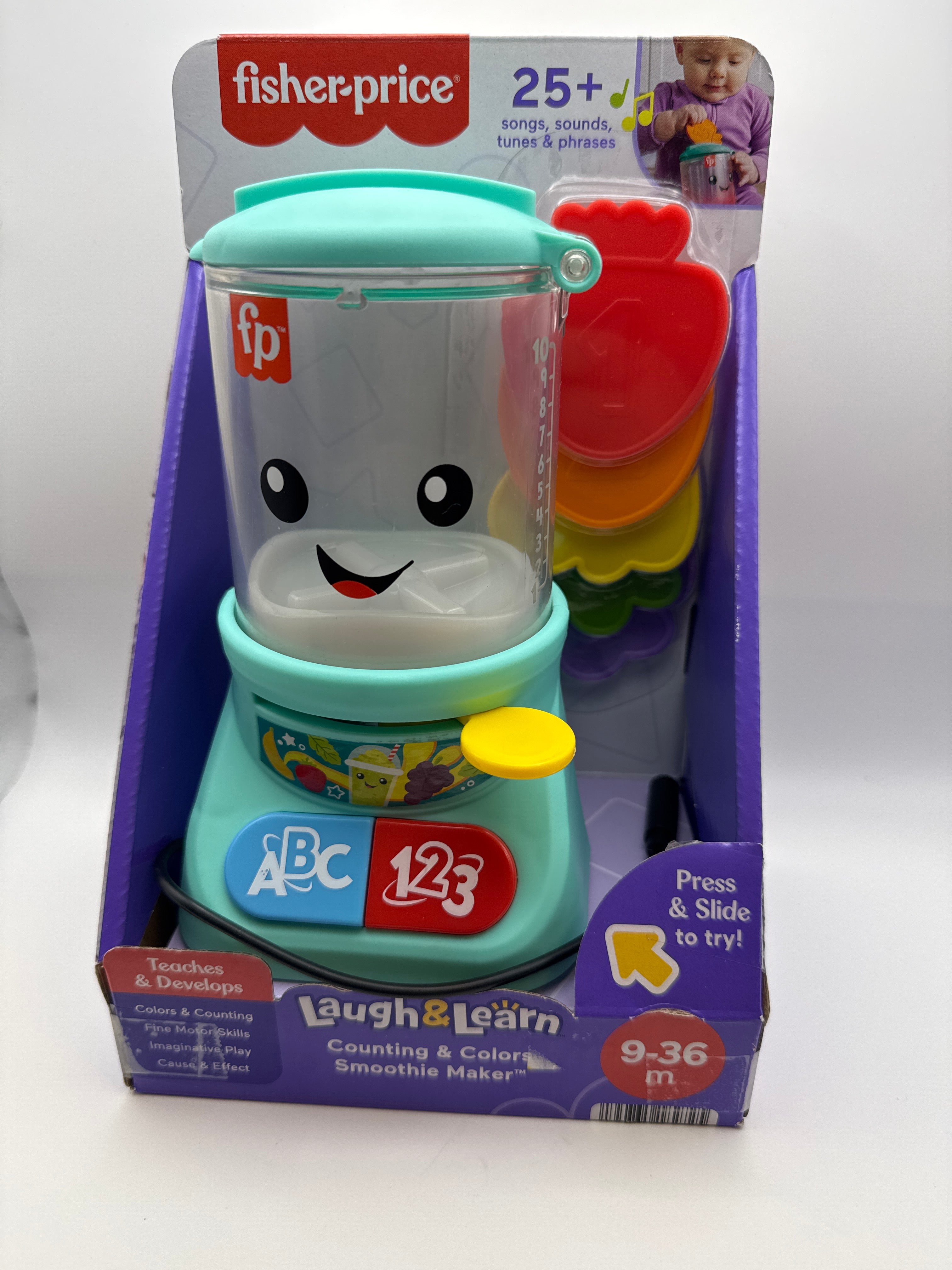 Adaptive Toy Switch adapted Laugh and Learn counting and colors smoothie maker