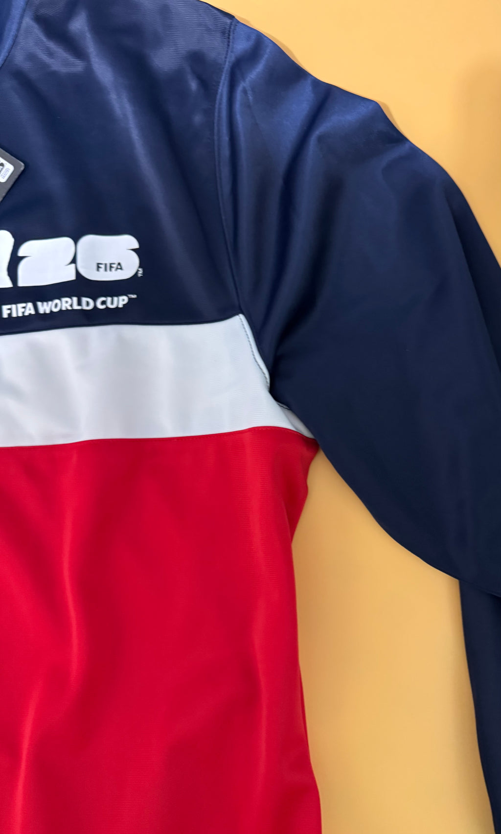 FIFA World Cup 2026 Team USA track jacket in navy, red and white