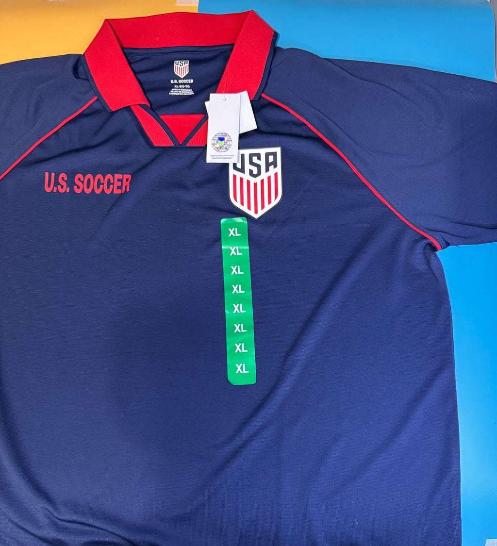 USA Soccer Polo Shirt WC26 Moisture-Wicking Polyester | World Cup 2026 Fan Gear