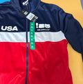 FIFA World Cup 2026 Team USA track jacket in navy, red and white