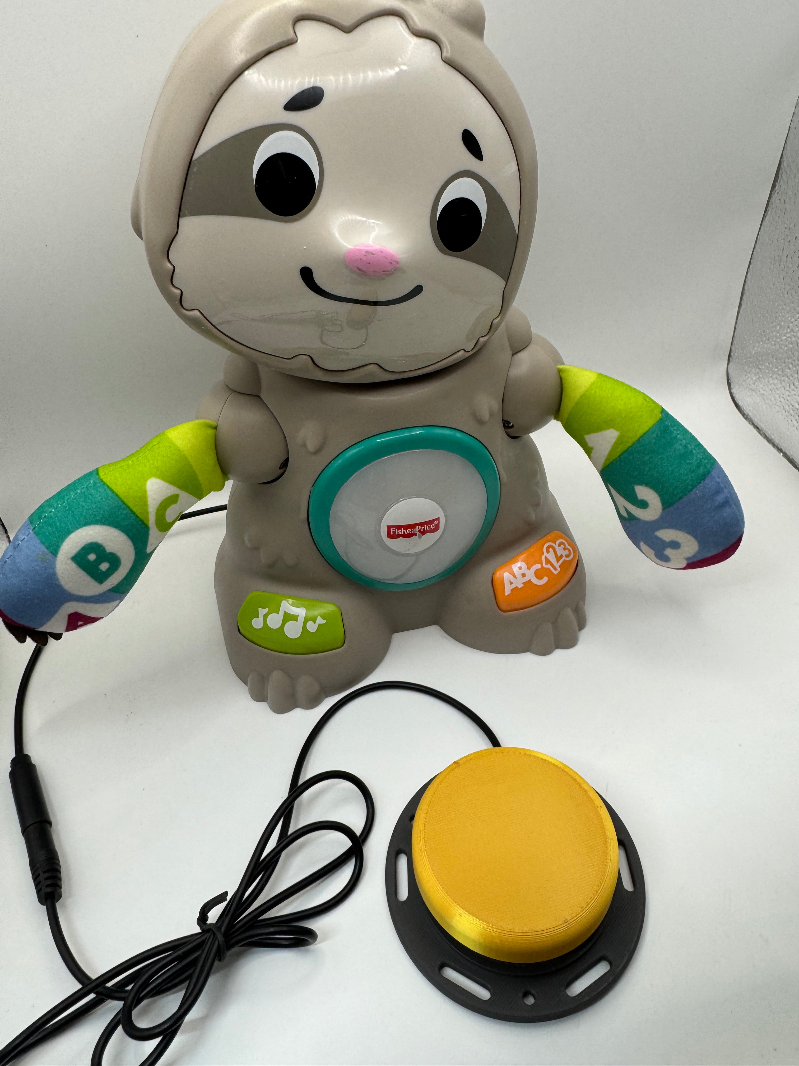 Switch adapted Fisher Price Linkimals Smooth Moves Sloth Teaching Game Song Dancing Toy Tested
