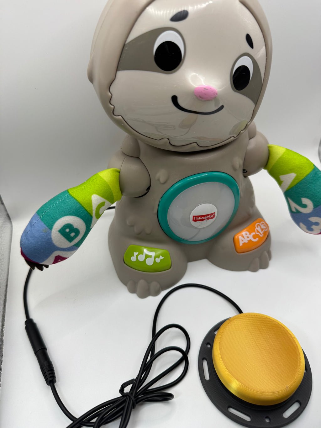 Switch adapted Fisher Price Linkimals Smooth Moves Sloth Teaching Game Song Dancing Toy Tested