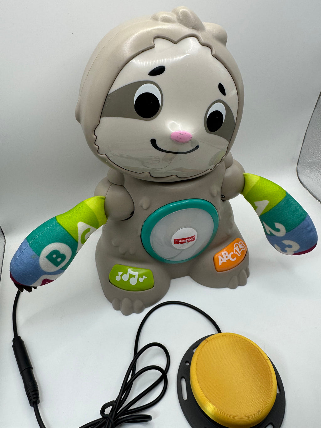 Switch adapted Fisher Price Linkimals Smooth Moves Sloth Teaching Game Song Dancing Toy Tested