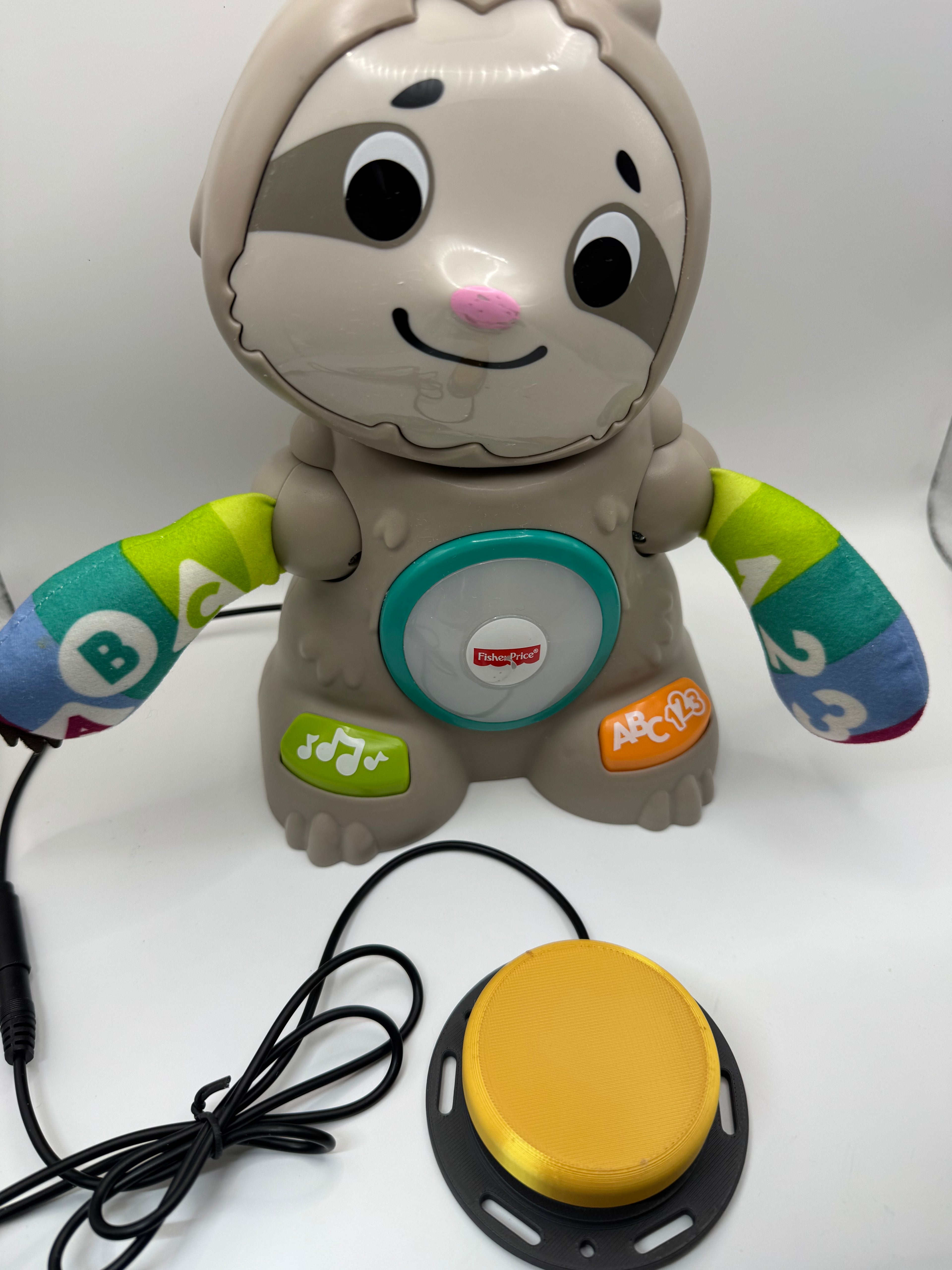 Switch adapted Fisher Price Linkimals Smooth Moves Sloth Teaching Game Song Dancing Toy Tested