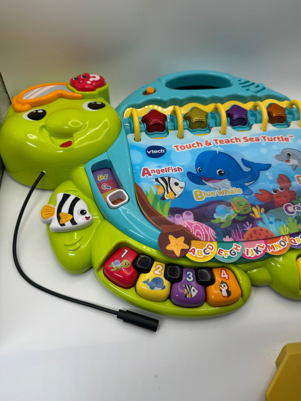 Switch adapted VTech Touch and Teach Sea Turtle Interactive Learning Book