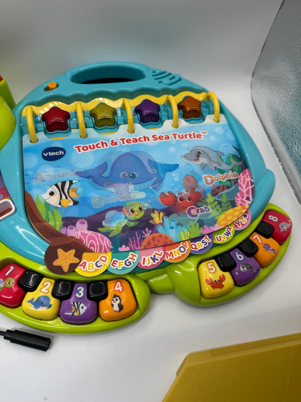 Switch adapted VTech Touch and Teach Sea Turtle Interactive Learning Book