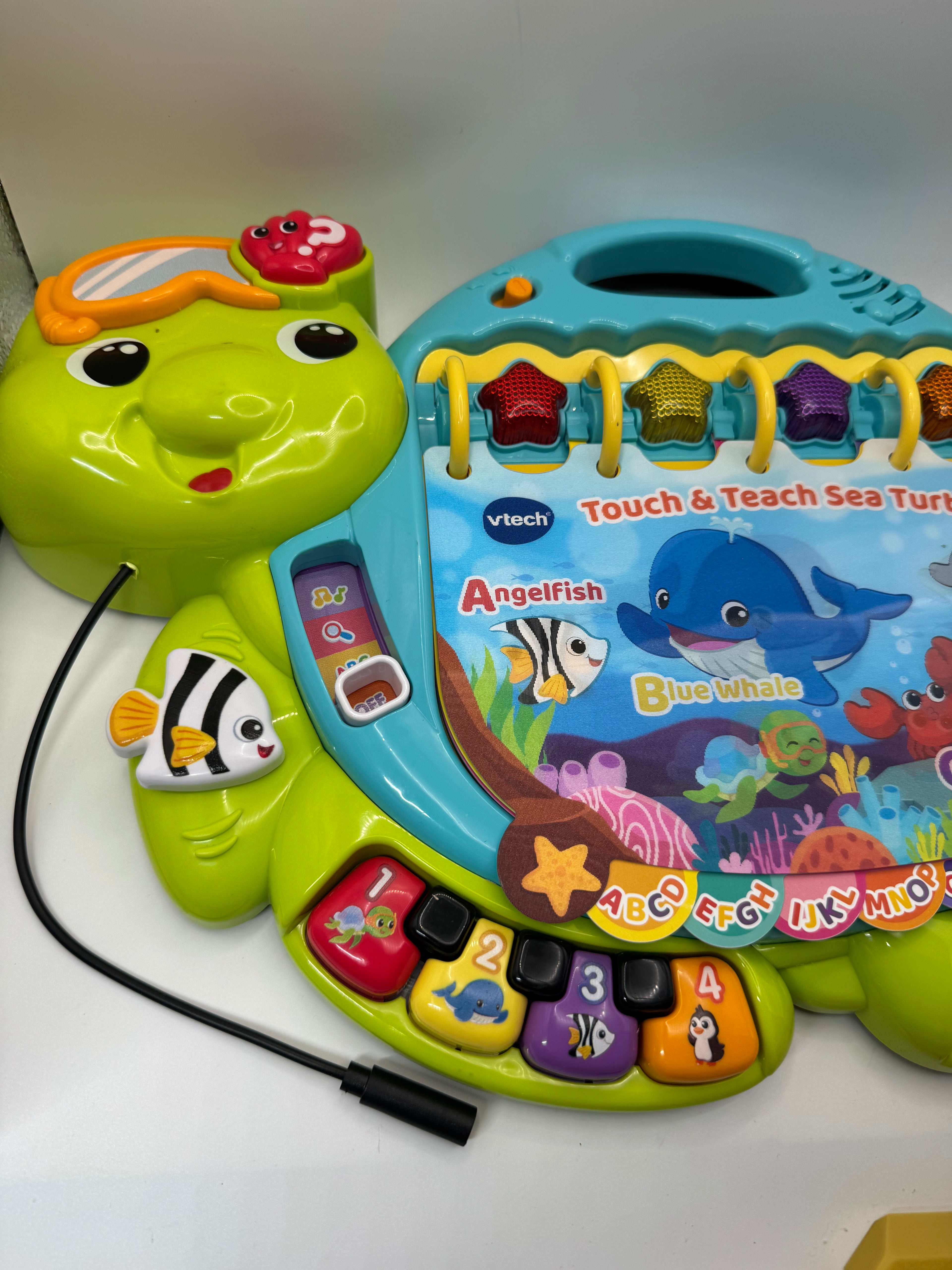Switch adapted VTech Touch and Teach Sea Turtle Interactive Learning Book