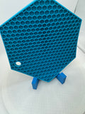 Double sided silicone honeycomb pattern sensory mat