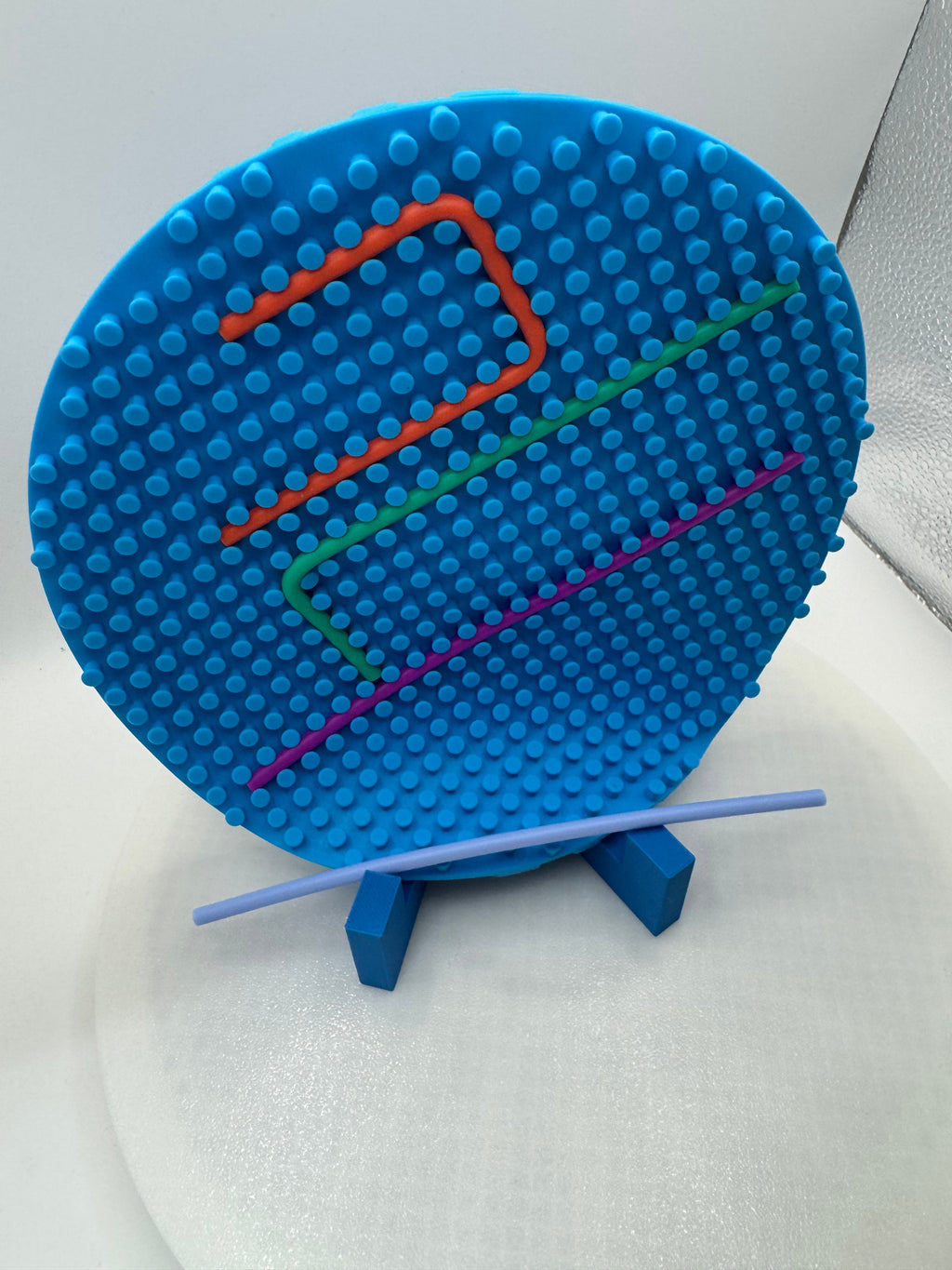 Sensory activity maze board double sided silicone with silicone strings