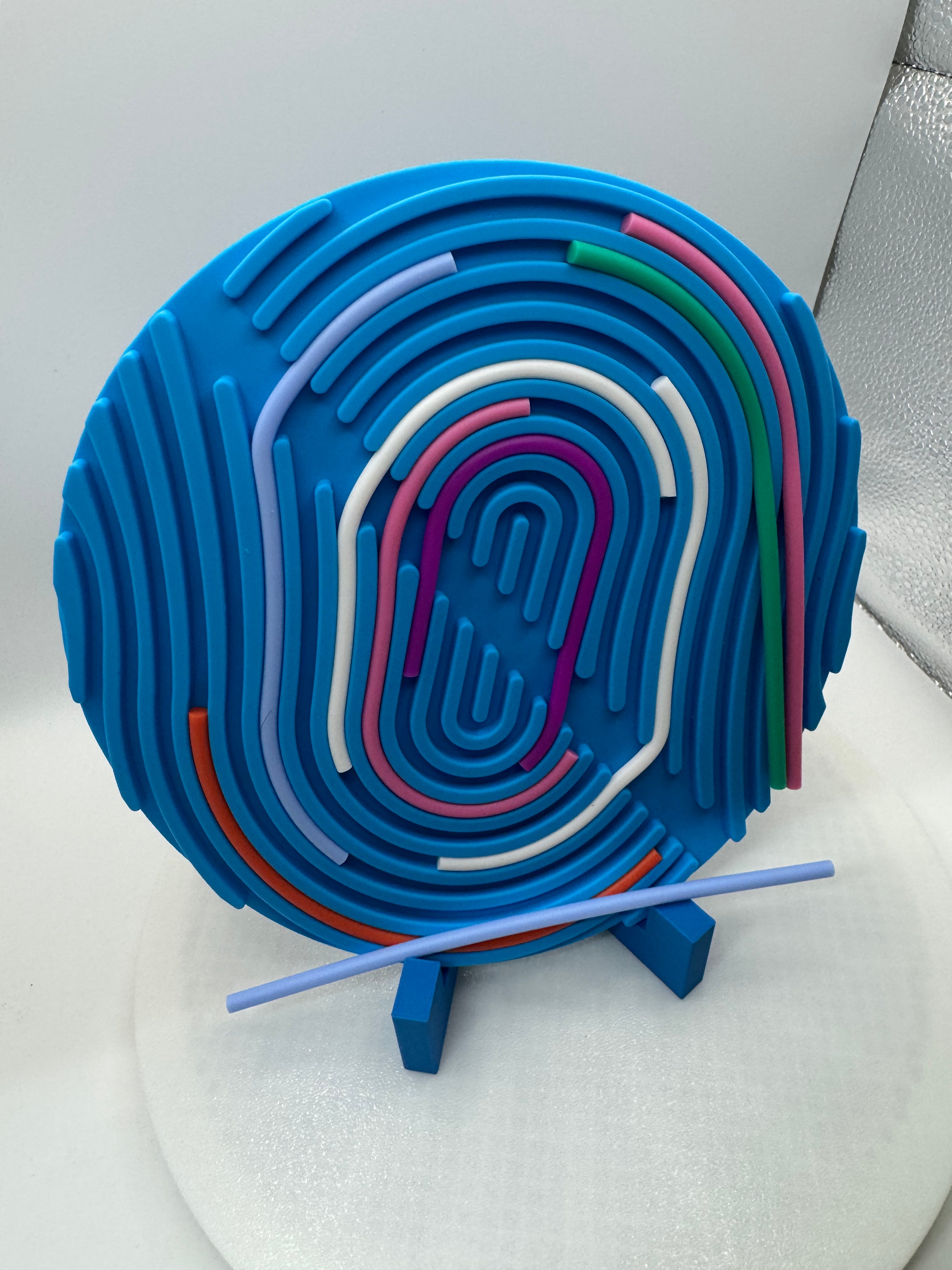 Sensory activity maze board double sided silicone with silicone strings