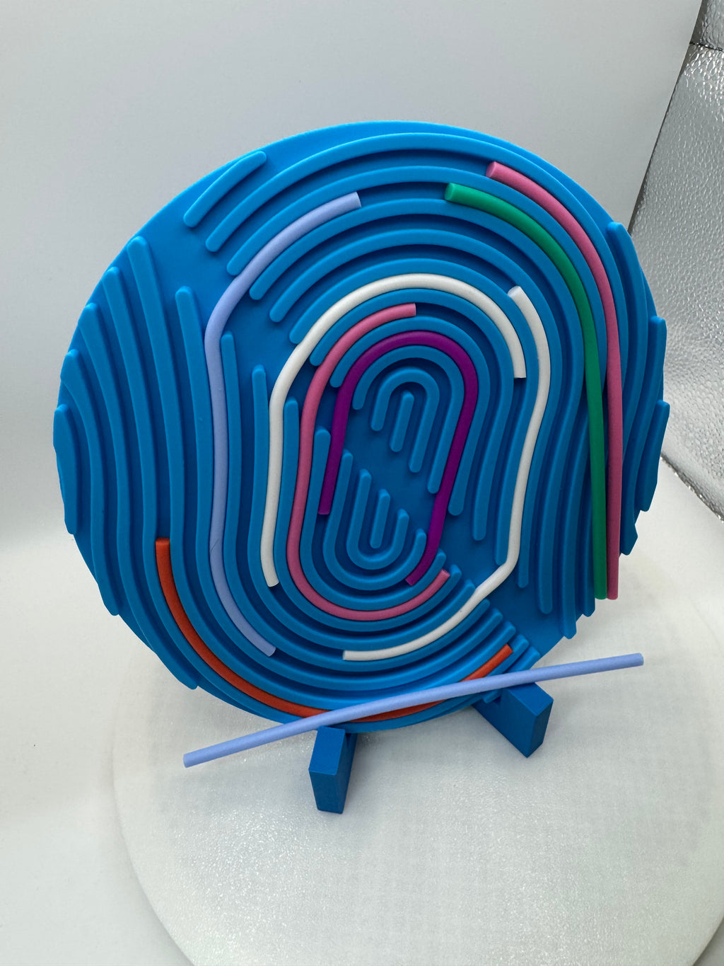 Sensory activity maze board double sided silicone with silicone strings