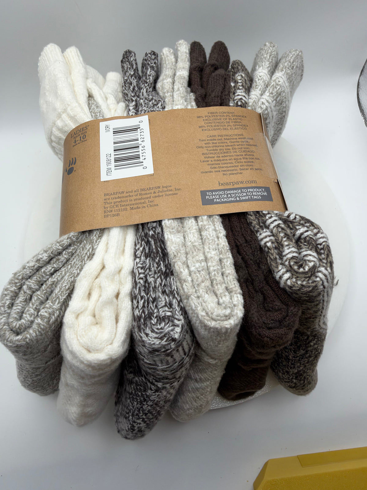 Bear Paw socks 6pairs