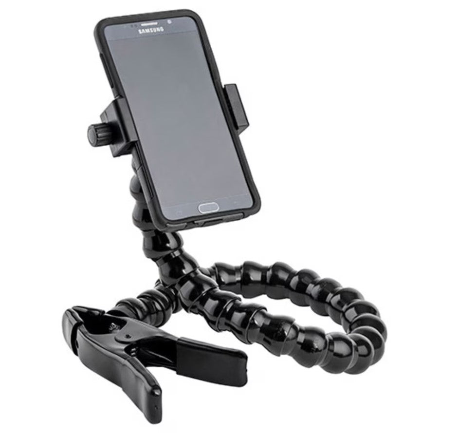 Phone Holder w/Spring Clamp 24 inch Arm