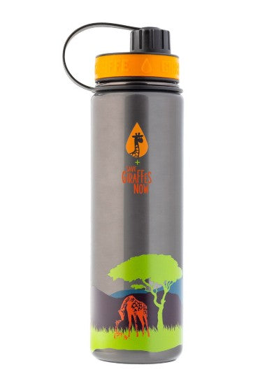 Save Giraffes Now Stainless Steel Bottle Limited Edition, 24oz