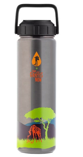 Save Giraffes Now Stainless Steel Bottle Limited Edition, 24oz