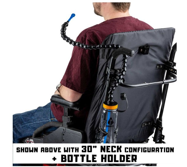 Giraffe Bottle Tower XL Hands Free Drinking, Stainless Steel with Bottle Holder