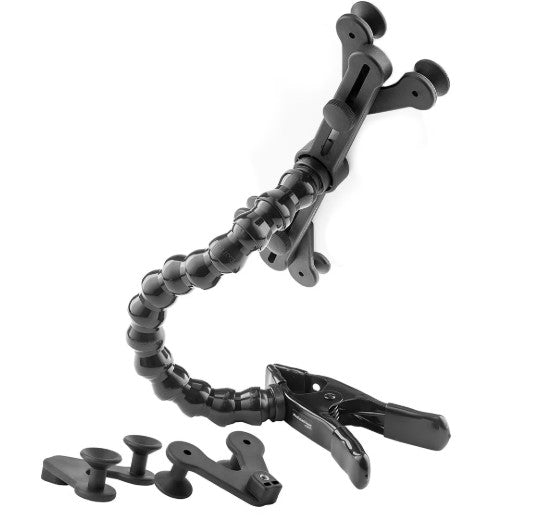 Tablet Holder w/Spring Clamp 14 inch Arm Deep V