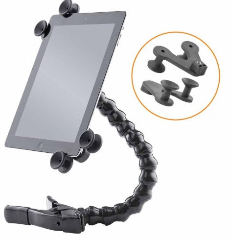 Tablet Holder w/Spring Clamp 14 inch Arm Deep V