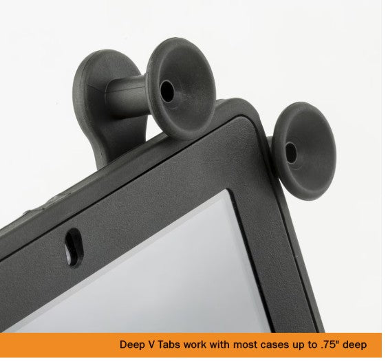 Tablet Holder w/Spring Clamp 14 inch Arm Deep V