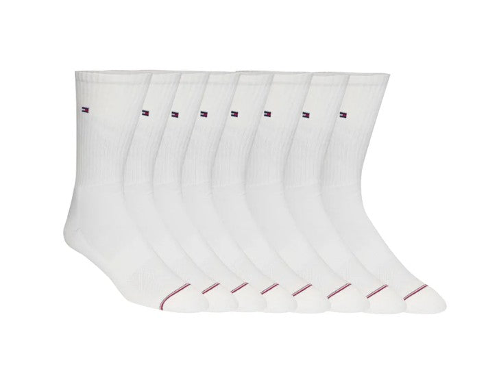Tommy Hilfiger Men's Casual Crew Sock, 8-pair