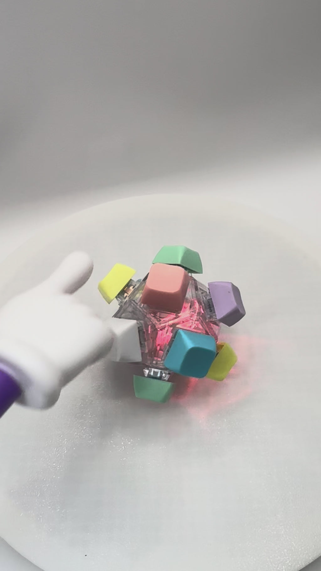 Keyboard ball clicker fidget toy