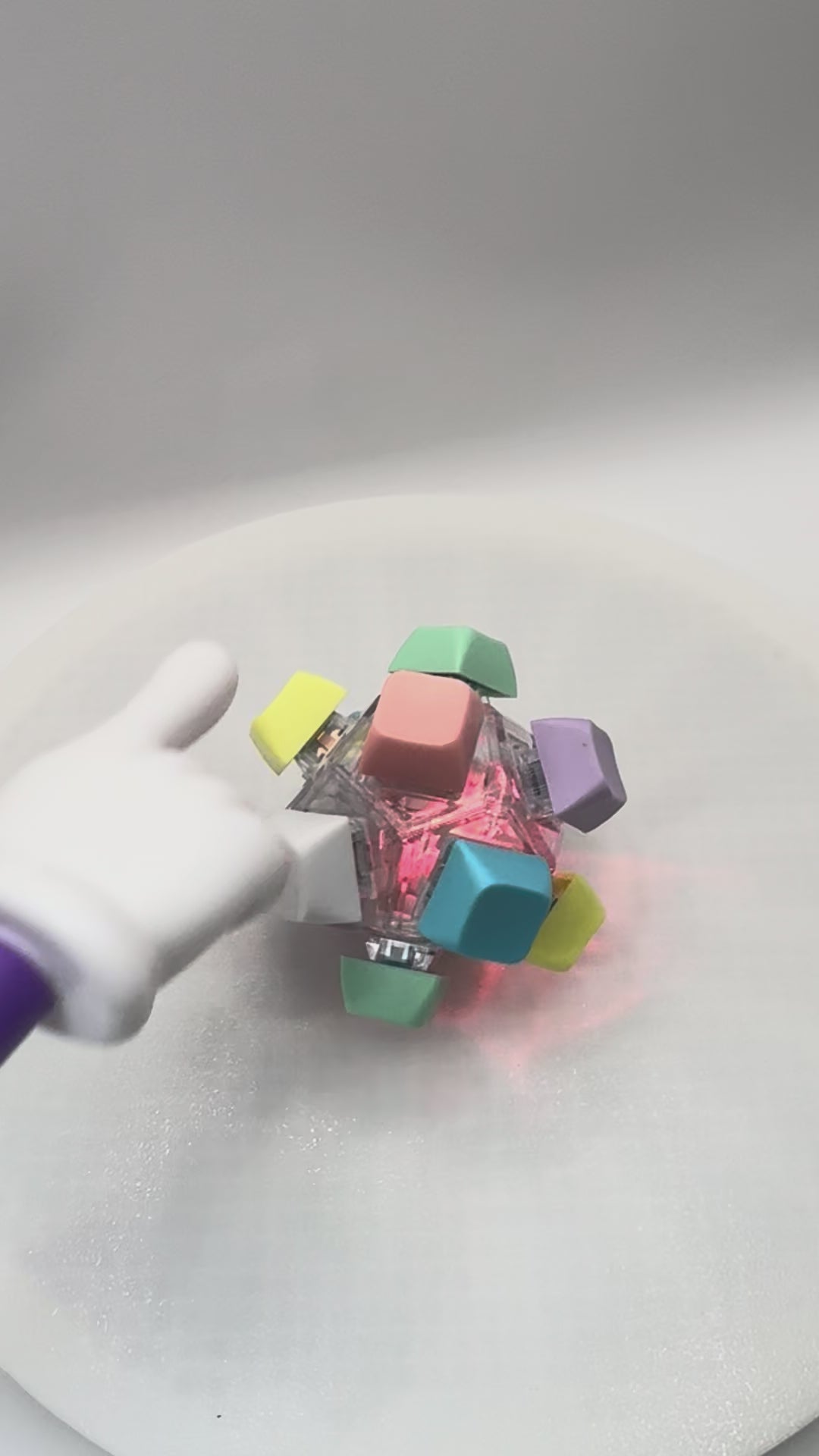Keyboard ball clicker fidget toy