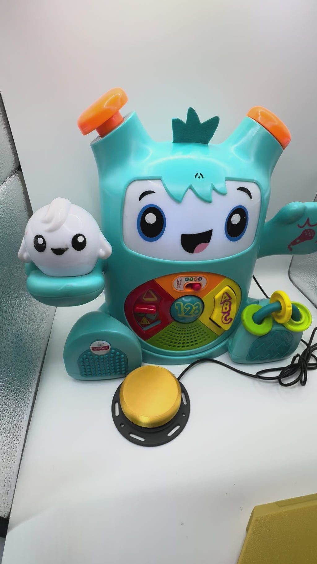 Switch adapted Fisher-Price Learning Toy Dance & Groove Rockit With Interactive Music Lights