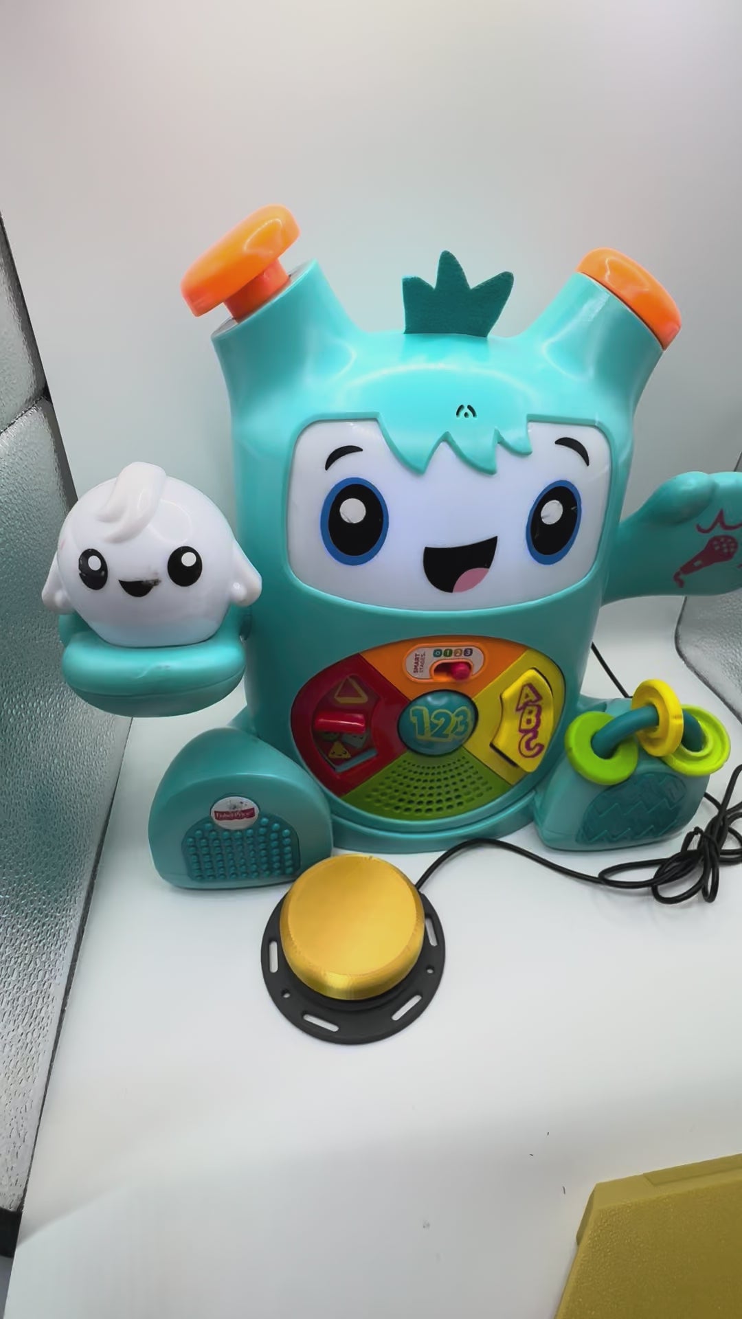 Switch adapted Fisher-Price Learning Toy Dance & Groove Rockit With Interactive Music Lights