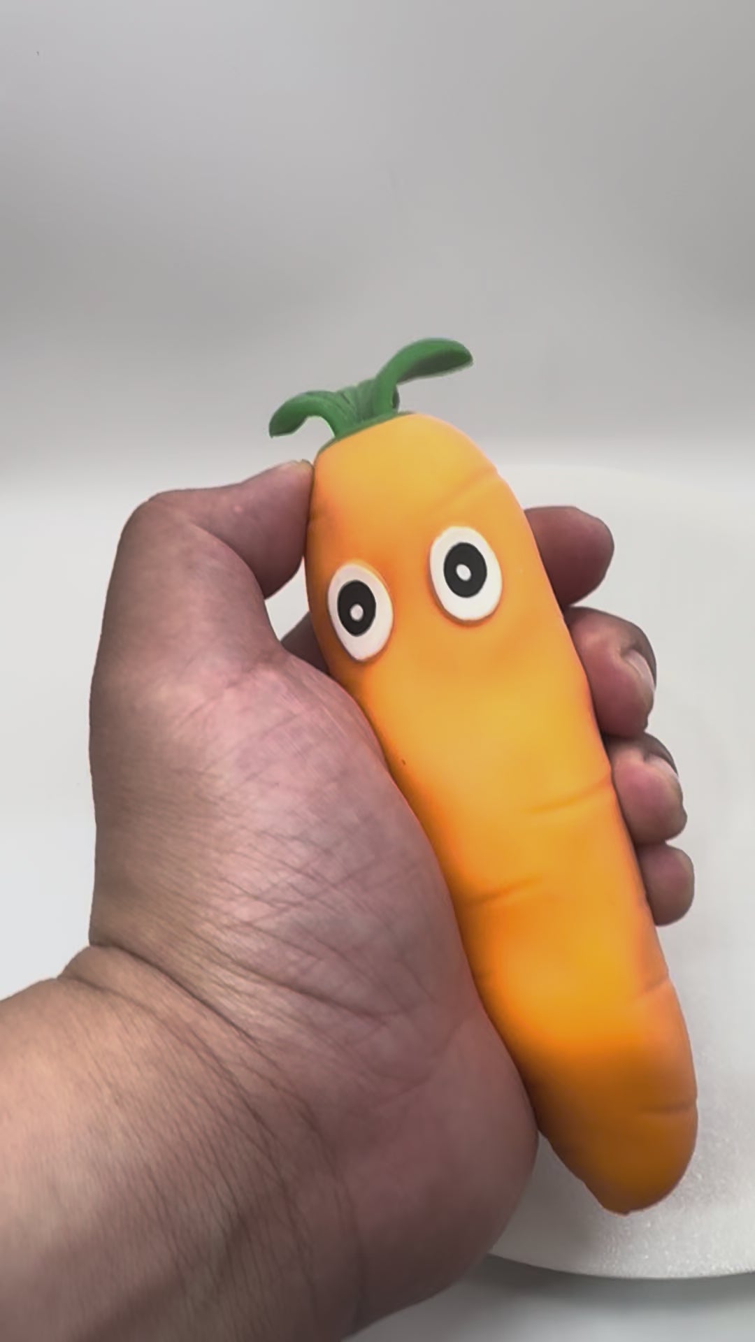 Hand Contracture squishy carrot toy