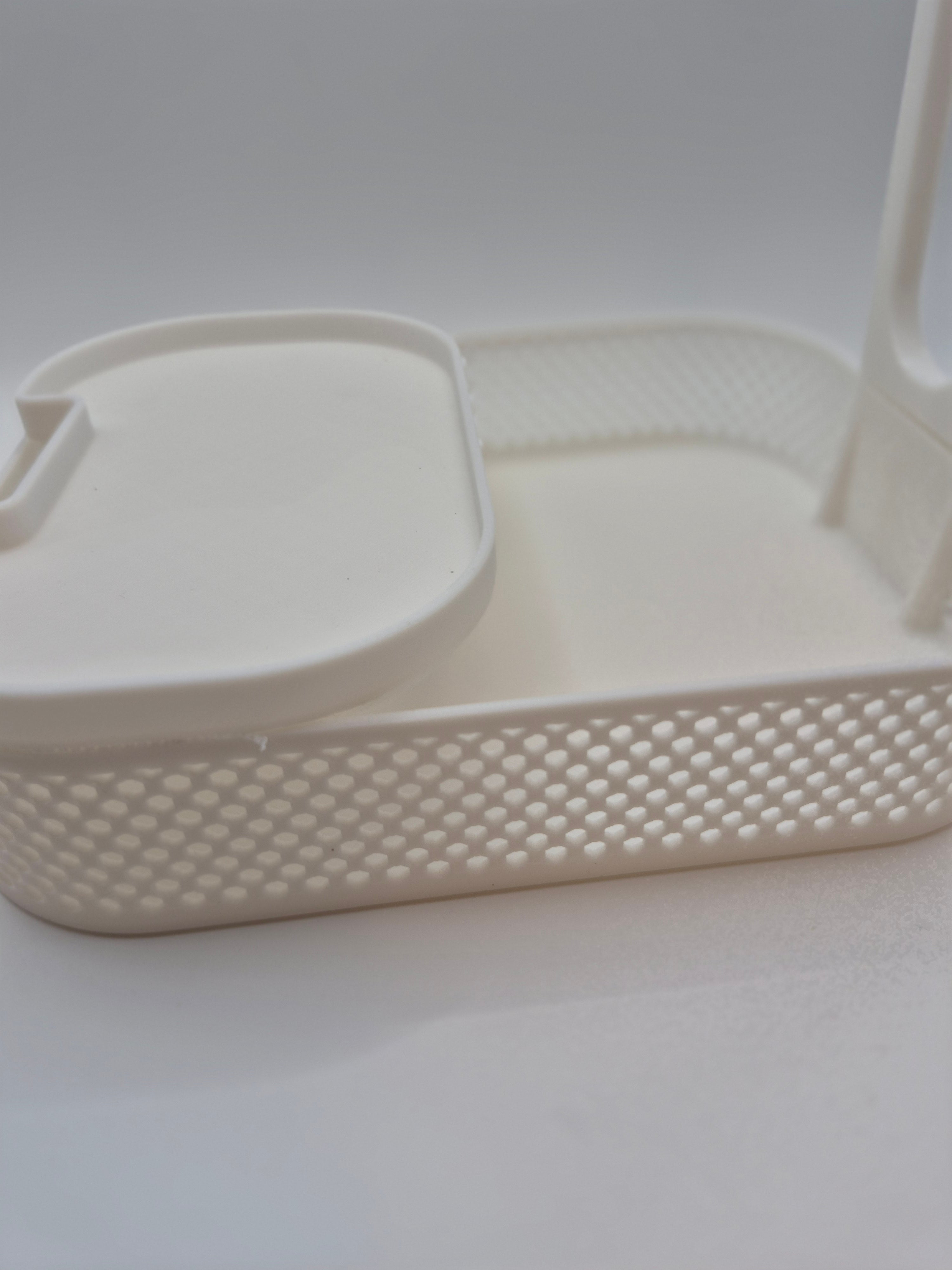 Minimalist 3-Part Headphone Stand with Storage Trays – 3D Printable Organizer