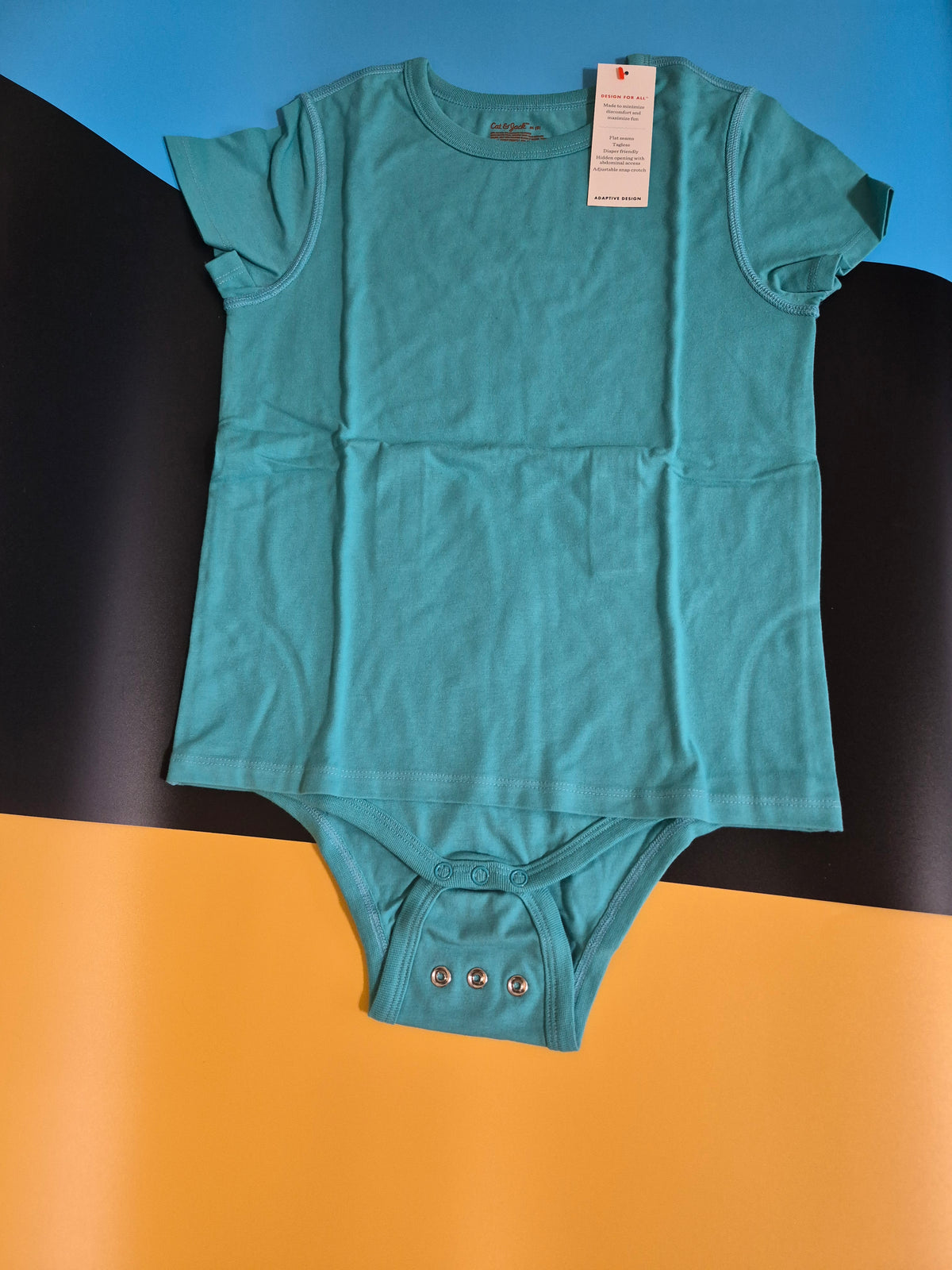 Kids Adaptive Short Sleeve Bodysuit- Cat &Jack
