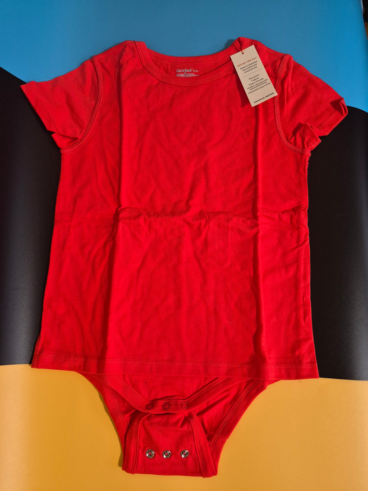 Kids Adaptive Short Sleeve Bodysuit- Cat &Jack